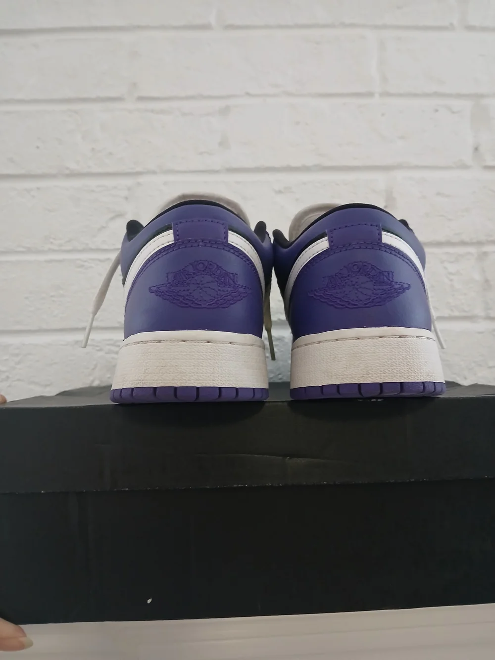 Nike Air Jordan 1 Retro Low Court Purple Black 553560-501 6.5Y